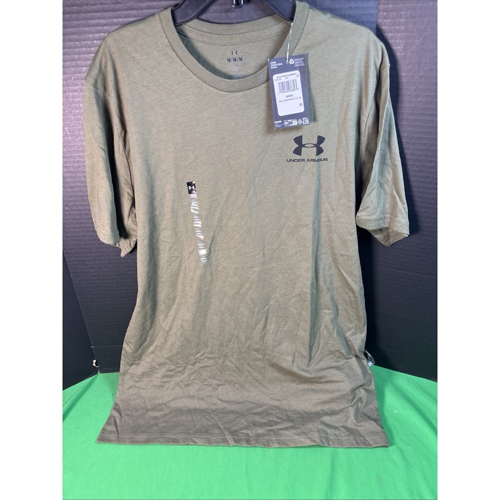 Under Armour Mens Sportstyle LC Short Sleeve Tee Green M 1326799-390 - Picture 4 of 4